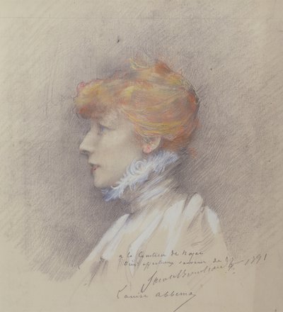 Sarah Bernhardt (1844-1923) 1891 by Louise Abbéma